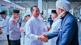 Gubernur NTB Lalu Muhamad Iqbal Saat Bersilaturahmi Dengan Keluarga Besar Nahdlatul Wathan di Pondok Pesantren NW Anjani, Kabupaten Lombok Timur, Menjelang Hultah ke-91 Madrasah NWDI.