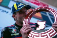 Marco Bezzecchi Merayakan Kemenangan Pada Balapan Utama MotoGP Mandalika 2026.