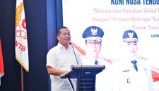 Gubernur NTB Lalu Muhamad Iqbal Saat Membuka Musyawarah Olahraga Provinsi Luar Biasa KONI NTB 2026.