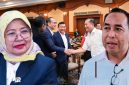 Ketua DPRD NTB Isvie Rupaeda, Mori Hanafi, dan Gubernur NTB Lalu Muhamad Iqbal yang Terlihat Bersalaman Dengan Mohan Roliskana Dalam Rangkaian Pemilihan Ketua Umum KONI NTB Periode 2026-2030.