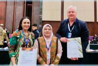 Penandatanganan MoU Antara CV Pilar Ekspor Indonesia dan South and Beyond Collection (PVT) LTD dari Australia Dalam Trade Expo Indonesia 2026.