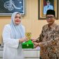 Wakil Gubernur NTB Indah Dhamayanti Putri Saat Menerima Kunjungan Kerja Jajaran Pimpinan MUI Pusat Untuk Membahas Penguatan Wisata Halal di NTB.