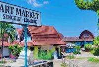 Kawasan Pasar Seni Senggigi, Kabupaten Lombok Barat, Yang Direncanakan Direvitalisasi dengan Alokasi Anggaran Rp84,5 Miliar dari Kementerian Pekerjaan Umum.