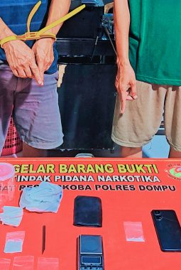 Polisi Gerebek Target Operasi di Dompu, Ini Lokasinya! Dua Pria dan Sabu 23,04 Gram Diamankan