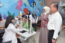 Gubernur NTB Lalu Muhamad Iqbal Saat Peluncuran Program CERAH dan Layanan Kesehatan Mata Ramah Anak dan Disabilitas di RS Mata NTB, Mataram, Sabtu (17/10/2026).