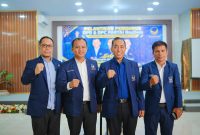 Ketua DPW Partai NasDem NTB, H. Mori Hanafi, Bersama Pengurus DPD dan DPW Partai NasDem di Kabupaten Bima Dalam Pelantikan di Hotel Mutmainnah, Kota Bima, Senin (19/10/2026).