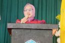 Nadirah Al Habsyi, Anggota DPRD NTB dan Ketua DPW PBB NTB, Membacakan Sambutan Ketua Yayasan Pendidikan Islam Dompu Yang Mengulas Perjalanan YAPIS Dari Gedung Pinjaman Hingga Memiliki Kampus Seluas Kurang Lebih Tiga Hektar di Desa Sorisakolo.