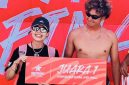 Ketua PSOI NTB  Bersama Atlet Bronson Meydi Yang Kembali Meraih Medali Emas di Liga Surfing Indonesia di Bali.