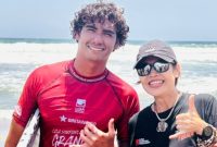 Ketua PSOI NTB Nurbaya Sari Optimistis Atlet Selancar Ombak NTB Mampu Meraih Medali Emas pada PON 2028. Kejurnas Surfing Menjadi Ajang Untuk Mengukur Kekuatan Pesaing dari Berbagai Provinsi.