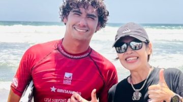 Ketua PSOI NTB Nurbaya Sari Optimistis Atlet Selancar Ombak NTB Mampu Meraih Medali Emas pada PON 2028. Kejurnas Surfing Menjadi Ajang Untuk Mengukur Kekuatan Pesaing dari Berbagai Provinsi.