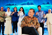 Gubernur NTB Lalu Muhamad Iqbal Saat Menyampaikan Pandangan Tentang Ekonomi Kreatif dan Kesejahteraan Masyarakat Dalam WCCE 2026 di Jakarta.