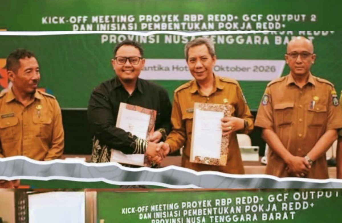 Jajaran Pemerintah dan Pemangku Kepentingan Menghadiri Kick-Off Meeting Implementasi Proyek FOLU RBP GCF di Mataram, NTB, Senin (26/10/2026). Kegiatan Ini Menjadi Bagian Dari Upaya Mendorong Penurunan Emisi, Memperkuat Tata Kelola Hutan, dan Membuka Peluang Pendanaan Karbon.