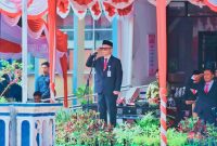 Sekda NTB Abul Chair Saat Memimpin Upacara Peringatan Hari Sumpah Pemuda ke-98 di Mataram, Rabu (28/10/2026).