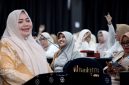 Wakil Gubernur NTB Indah Dhamayanti Putri Atau atau Umi Dinda Saat Membuka Pelatihan Digital Marketing dan Produk Halal Bagi Pelaku UMKM Perempuan Binaan BKOW NTB di Mataram.