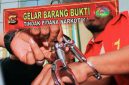 Polisi Mengungkap Tiga Kasus Dugaan Peredaran Narkotika Jenis Sabu di Tiga Lokasi Berbeda di Kabupaten Dompu Dengan Total Barang Bukti 18,39 gram.