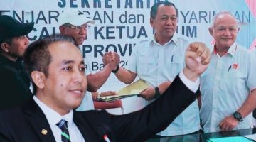 Mori Hanafi Resmi Mendaftarkan Diri Sebagai Calon Ketua KONI NTB periode 2026-2030, Kamis (8/10/2026).