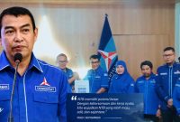 Mantan Kapolda NTB Irjen Pol (Purn) Hadi Gunawan Saat Menyerahkan Berkas Pendaftaran Calon Ketua DPD Partai Demokrat NTB Beserta 11 Surat Dukungan Untuk Diverifikasi Panitia.