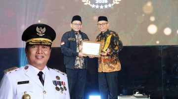 Sekda NTB Abul Chair Mewakili Gubernur NTB Lalu Muhamad Iqbal Menerima Penghargaan Gubernur Pendukung Zakat Terbaik pada Grand BAZNAS Awards 2026 di Jakarta.