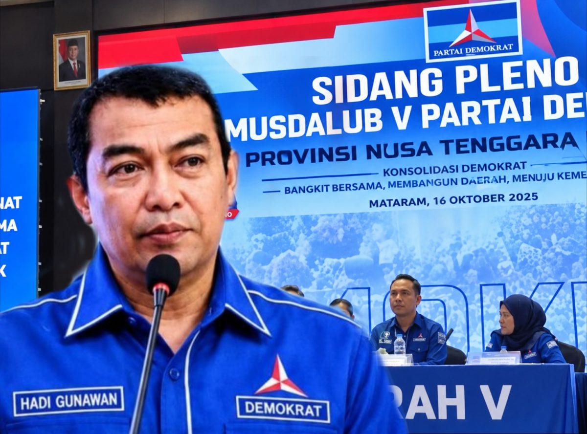 Eks Kapolda NTB Irjen Pol (Purn) Hadi Gunawan Terpilih Secara Aklamasi Sebagai Calon Ketua DPD Partai Demokrat NTB Periode 2026-2031 Dalam Musdalub di Mataram, Jumat (16/10/2026).