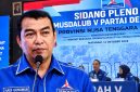 Eks Kapolda NTB Irjen Pol (Purn) Hadi Gunawan Terpilih Secara Aklamasi Sebagai Calon Ketua DPD Partai Demokrat NTB Periode 2026-2031 Dalam Musdalub di Mataram, Jumat (16/10/2026).