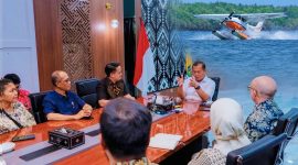 Gubernur NTB Lalu Muhamad Iqbal Bersama Jajaran Terkait Membahas Rencana Pengembangan Seaplane Aman Air, Marina, dan Wisata Bahari Untuk Memperkuat Konektivitas Serta Investasi Pariwisata NTB.