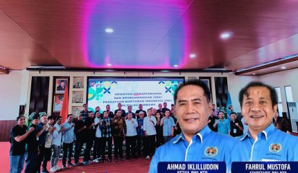 Wakil Bupati Sumbawa bersama jajaran PWI saat pembukaan OKK PWI 2026 bagi puluhan wartawan se-Pulau Sumbawa.